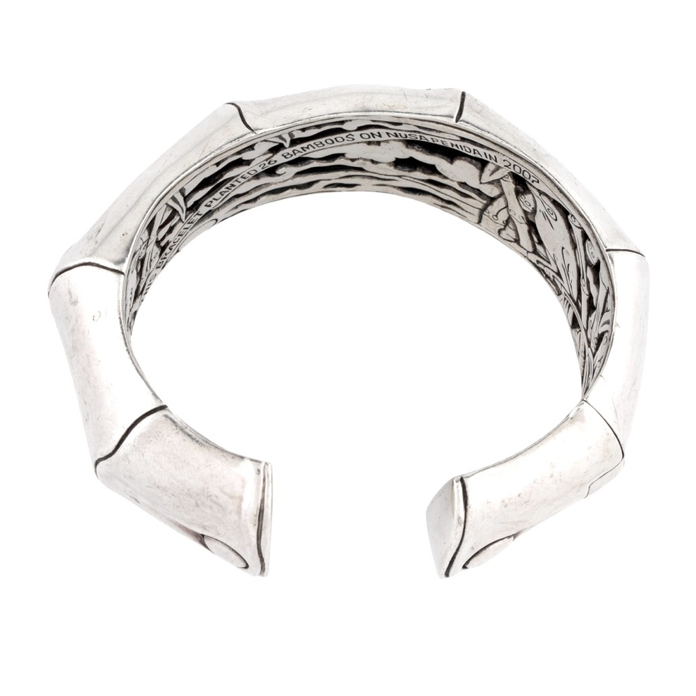 John Hardy Hinged Sterling Silver Bracelet